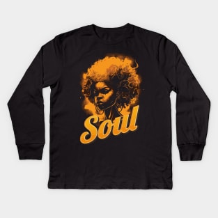Funk And Soul 80s Music Kids Long Sleeve T-Shirt